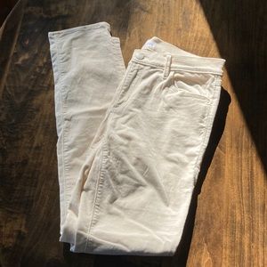Loft Modern Skinny size 6 Off White Corduroy
